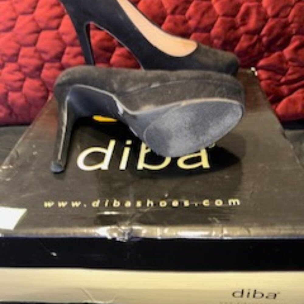 5-inch sued heels